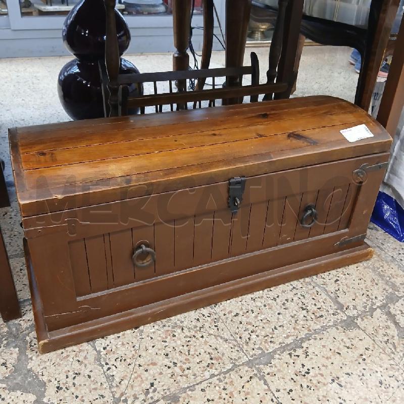 BAULE PICCOLO LEGNO 2 CASS FINTI  | Mercatino dell'Usato Roma garbatella 1