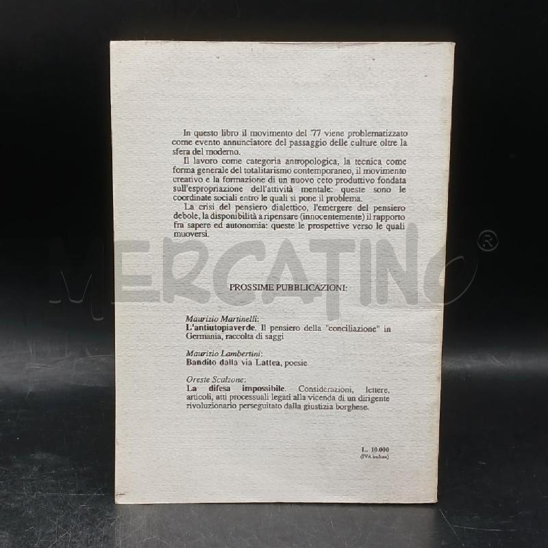 BERARDI DELL'INNOCENZA INTERPRETAZIONE DEL 77 | Mercatino dell'Usato Roma garbatella 2