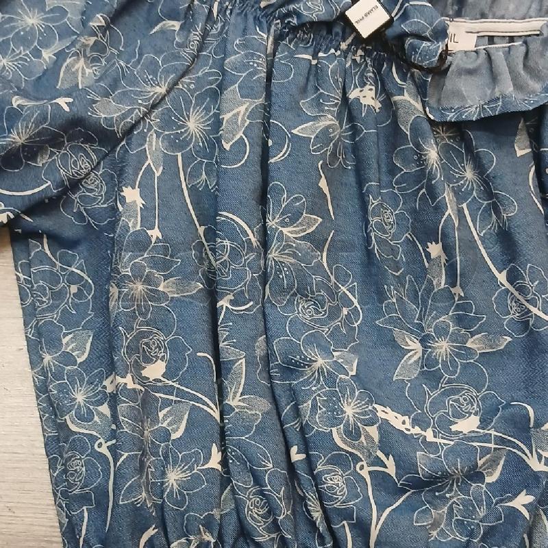 BLUSA D ELMAS PHIL BLU FIORI BIANCO  | Mercatino dell'Usato Roma garbatella 2