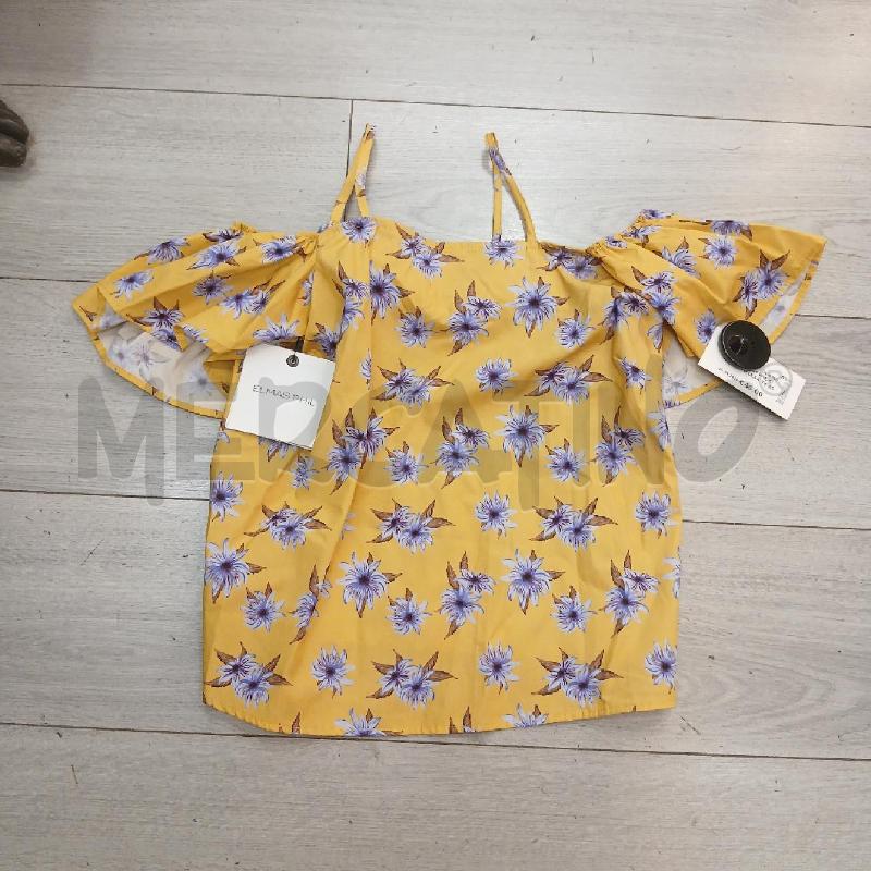BLUSA D ELMAS PHIL GIALLO FIORE LILLA  | Mercatino dell'Usato Roma garbatella 1