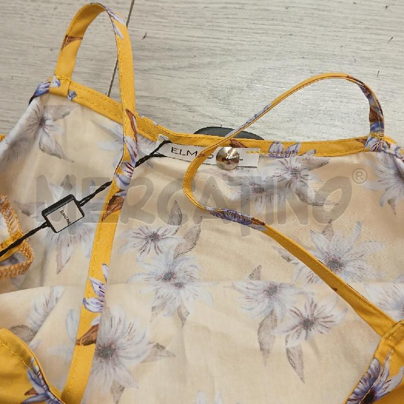 BLUSA D ELMAS PHIL GIALLO FIORE LILLA  | Mercatino dell'Usato Roma garbatella 3
