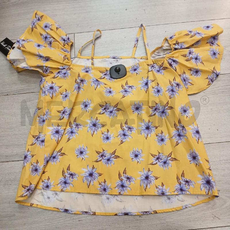 BLUSA D ELMAS PHIL GIALLO FIORE LILLA  | Mercatino dell'Usato Roma garbatella 4