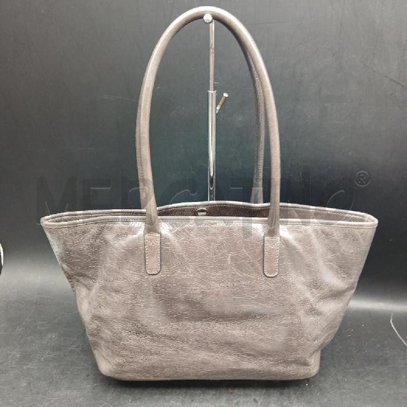 BORSA A MANO AMRNAI JEANS PELLE GRIGIO | Mercatino dell'Usato Roma garbatella 3