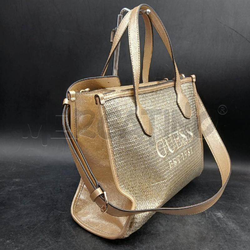 BORSA A MANO GUESS + TRAC DORATO BEIGE | Mercatino dell'Usato Roma garbatella 3