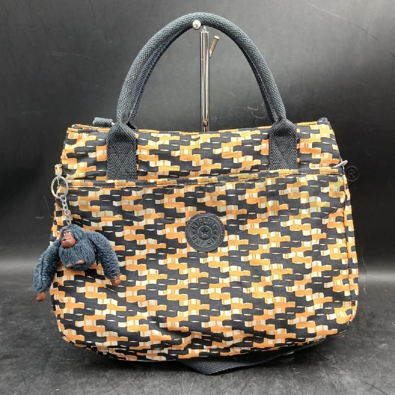BORSA A MANO KIPLING NERO ARANCIO | Mercatino dell'Usato Roma garbatella 1