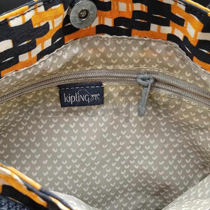 BORSA A MANO KIPLING NERO ARANCIO | Mercatino dell'Usato Roma garbatella 4