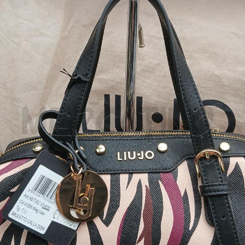 BORSA A MANO LIU JO ROSA NERO VIOLA | Mercatino dell'Usato Roma garbatella 2
