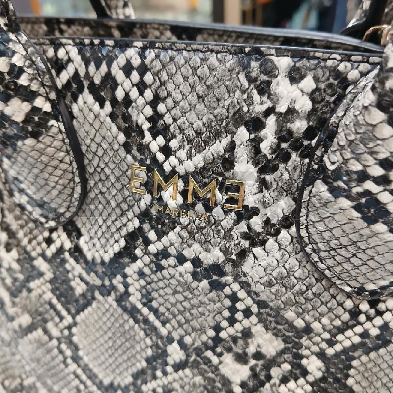 BORSA A MANO + TRAC MARELLA PITONATO NERO GRIGIO | Mercatino dell'Usato Roma garbatella 3