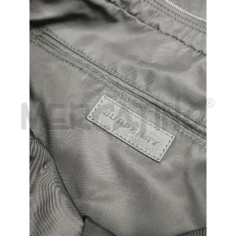 BORSA A SPALLA BURBERRY NYLON BLU NERO GRIGIO | Mercatino dell'Usato Roma garbatella 3