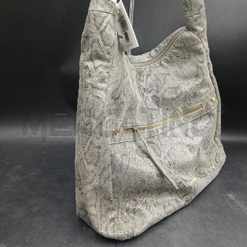 BORSA A SPALLA ENRICO COVERI GRIGIO PITONATO  | Mercatino dell'Usato Roma garbatella 3