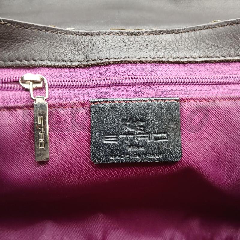 BORSA A SPALLA ETRO RETTILE BEIGE ARGENTO BORCHIE | Mercatino dell'Usato Roma garbatella 5