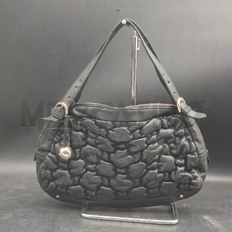 BORSA A SPALLA FURLA NERO RICCIOLI | Mercatino dell'Usato Roma garbatella 1