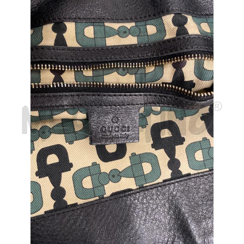 BORSA A SPALLA GUCCI NERO LATERLAE MONOGRAM | Mercatino dell'Usato Roma garbatella 4