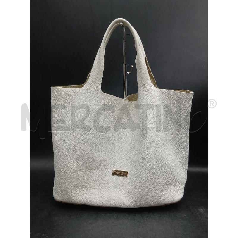 BORSA A SPALLA TOSCA BLU BIANCO  | Mercatino dell'Usato Roma garbatella 1