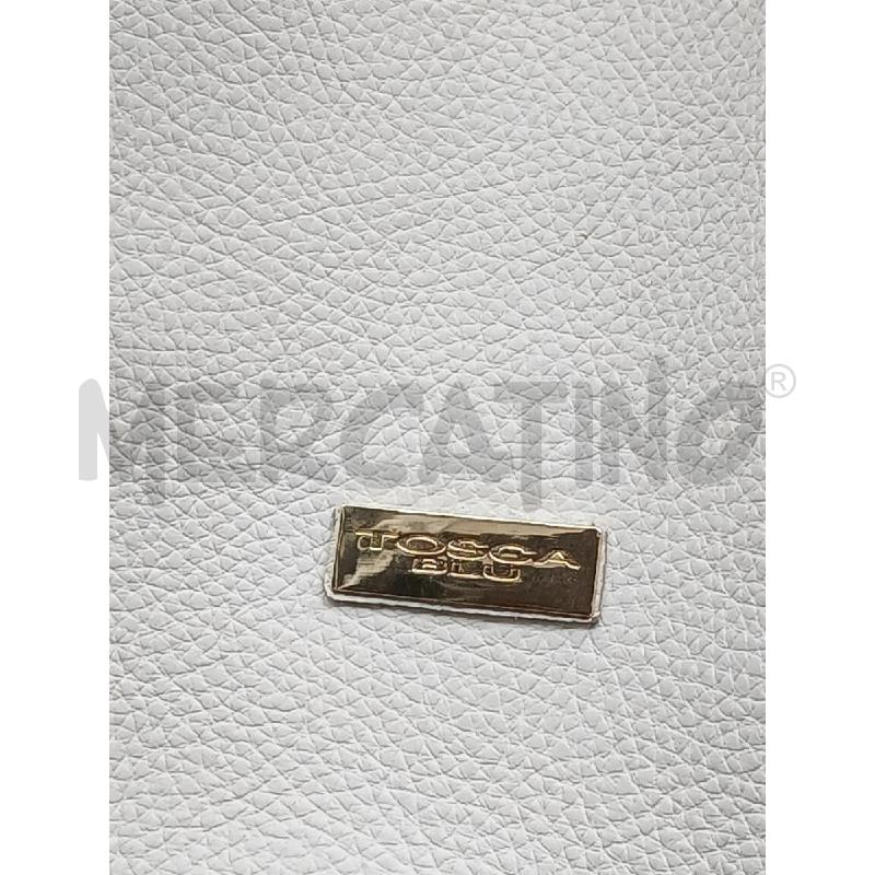 BORSA A SPALLA TOSCA BLU BIANCO  | Mercatino dell'Usato Roma garbatella 2