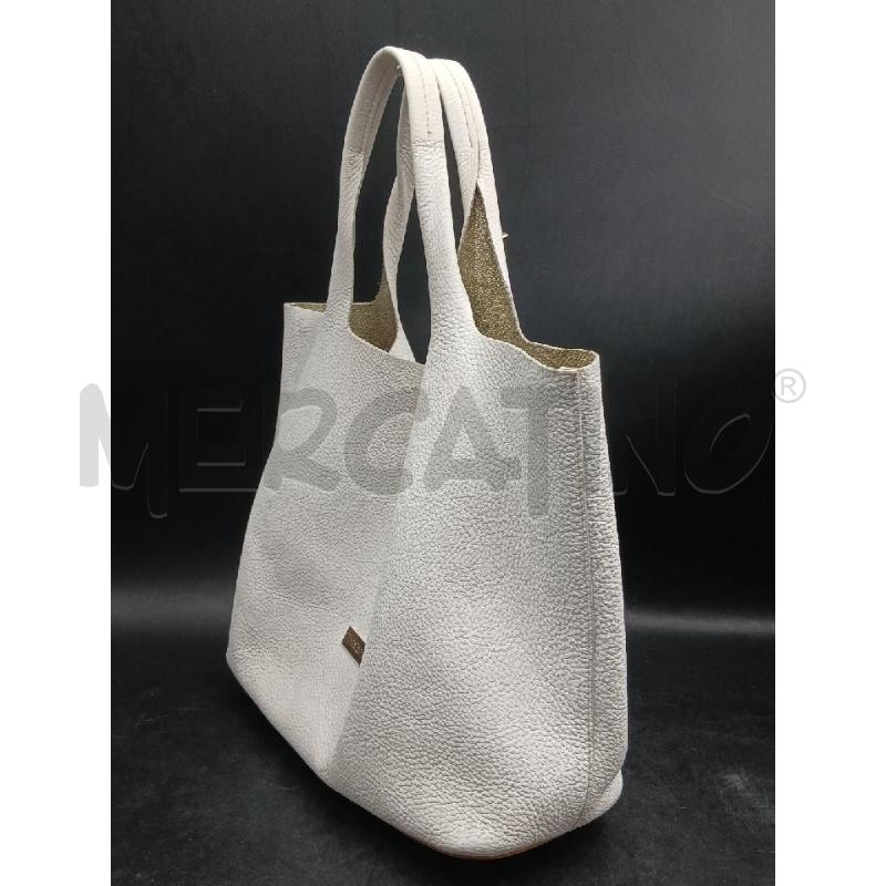 BORSA A SPALLA TOSCA BLU BIANCO  | Mercatino dell'Usato Roma garbatella 3