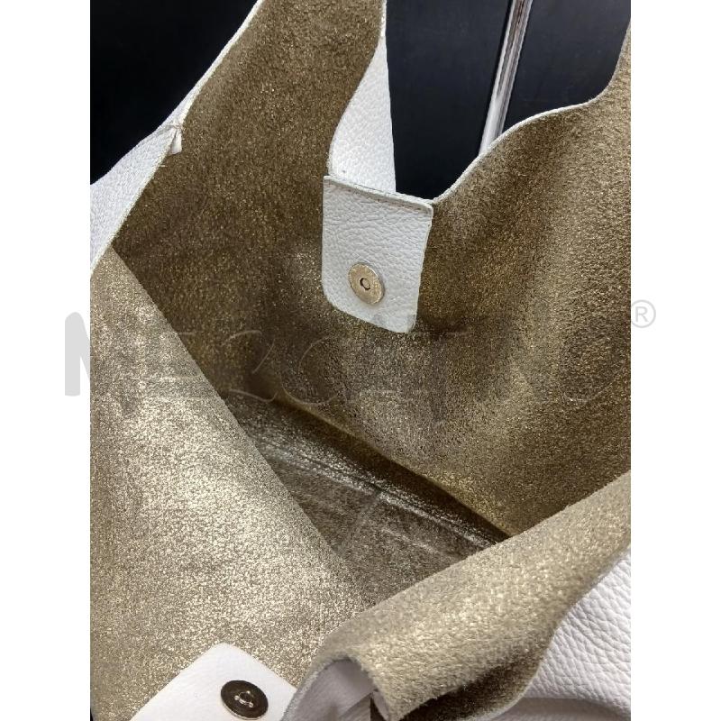 BORSA A SPALLA TOSCA BLU BIANCO  | Mercatino dell'Usato Roma garbatella 4