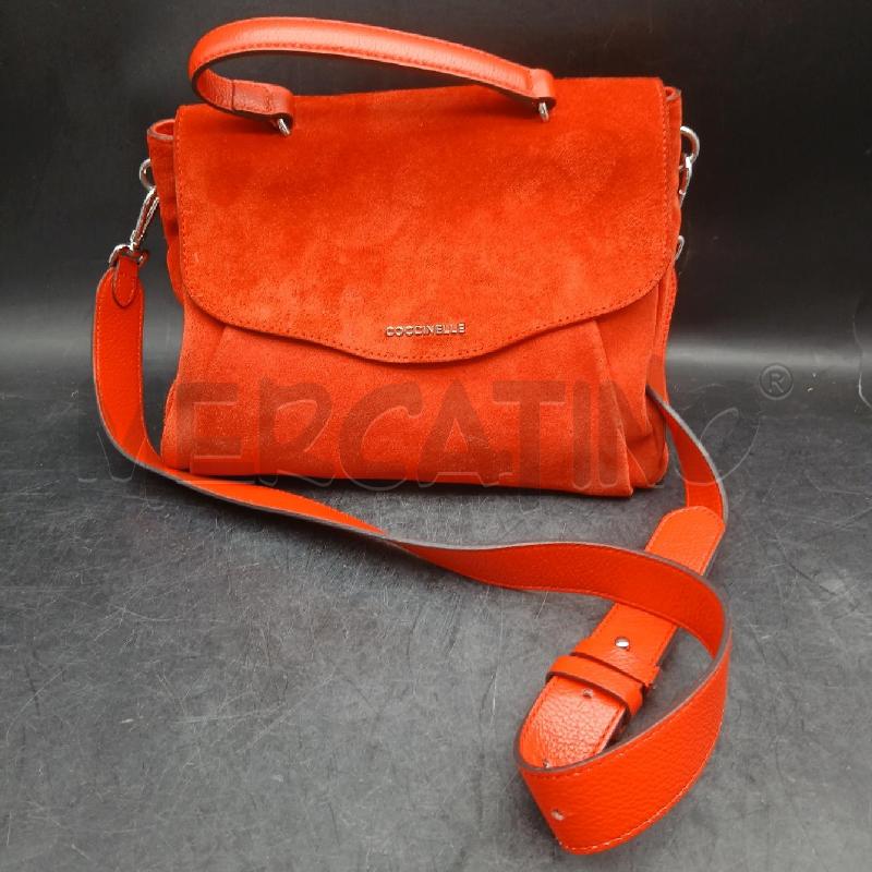 BORSA COCCINELLE ROSSO CAMOSCIO  | Mercatino dell'Usato Roma garbatella 1