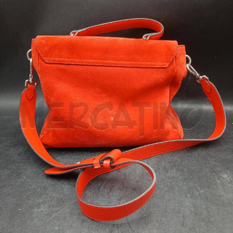 BORSA COCCINELLE ROSSO CAMOSCIO  | Mercatino dell'Usato Roma garbatella 2