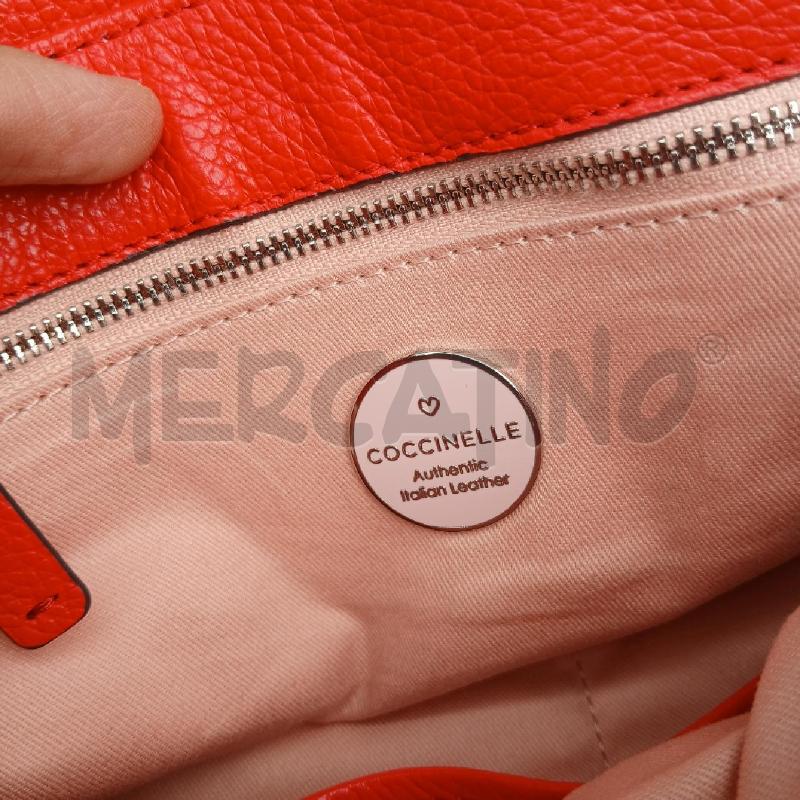 BORSA COCCINELLE ROSSO CAMOSCIO  | Mercatino dell'Usato Roma garbatella 4