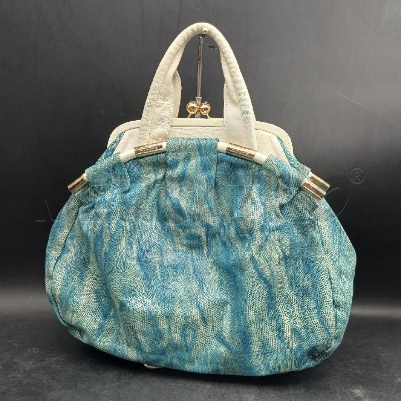 BORSA CROMIA VERDE BEIGE MACULATO | Mercatino dell'Usato Roma garbatella 1