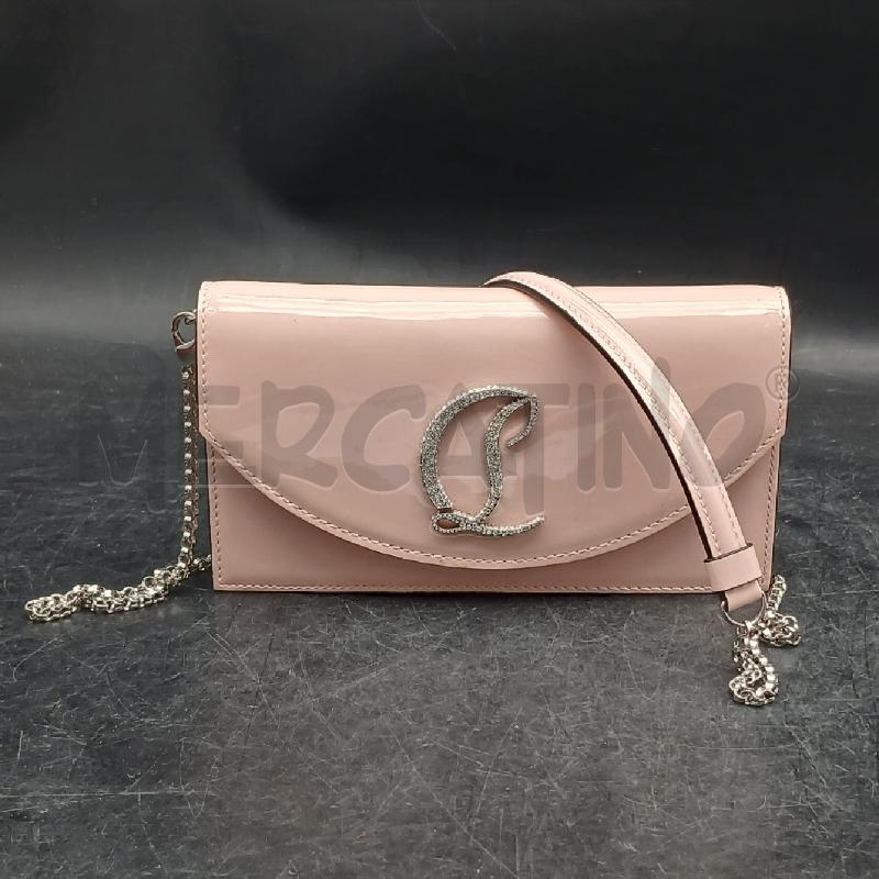 BORSA DONNA CHRISTIAN LUOBOUTIN ROSA | Mercatino dell'Usato Roma garbatella 1