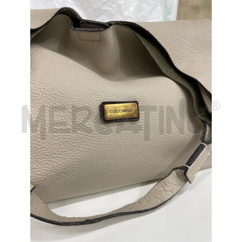 BORSA DONNA COCCINELLE BEIGE  | Mercatino dell'Usato Roma garbatella 2