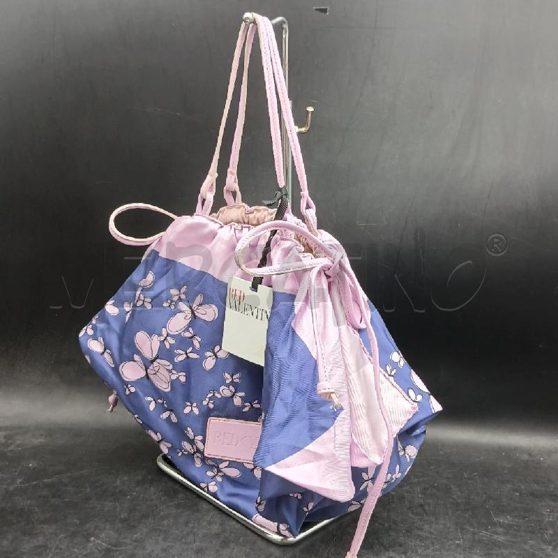 BORSA DONNA FOULARD RED VALENTINO VIOLA LILLA | Mercatino dell'Usato Roma garbatella 3