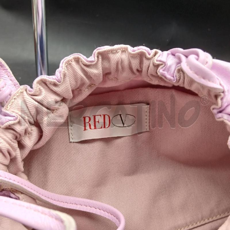 BORSA DONNA FOULARD RED VALENTINO VIOLA LILLA | Mercatino dell'Usato Roma garbatella 4