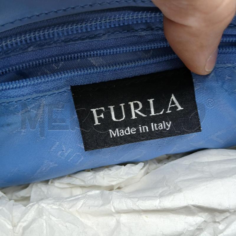BORSA DONNA FURLA BLU  | Mercatino dell'Usato Roma garbatella 4