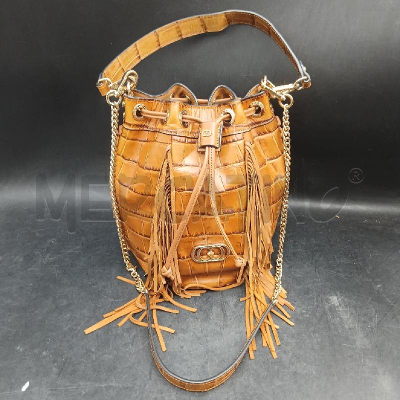 BORSA DONNA LA CARRIE MARRONE FRANGE  | Mercatino dell'Usato Roma garbatella 1