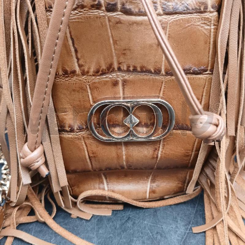 BORSA DONNA LA CARRIE MARRONE FRANGE  | Mercatino dell'Usato Roma garbatella 2