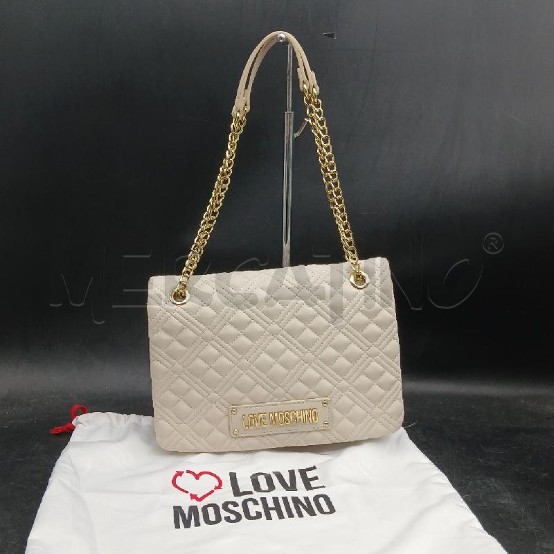 BORSA DONNA LOVE MOSCHINO BEIGE  | Mercatino dell'Usato Roma garbatella 1