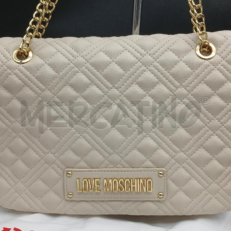 BORSA DONNA LOVE MOSCHINO BEIGE  | Mercatino dell'Usato Roma garbatella 2