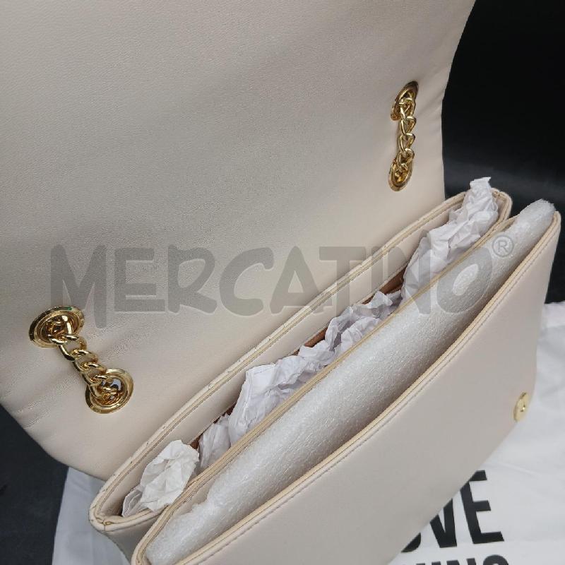 BORSA DONNA LOVE MOSCHINO BEIGE  | Mercatino dell'Usato Roma garbatella 5