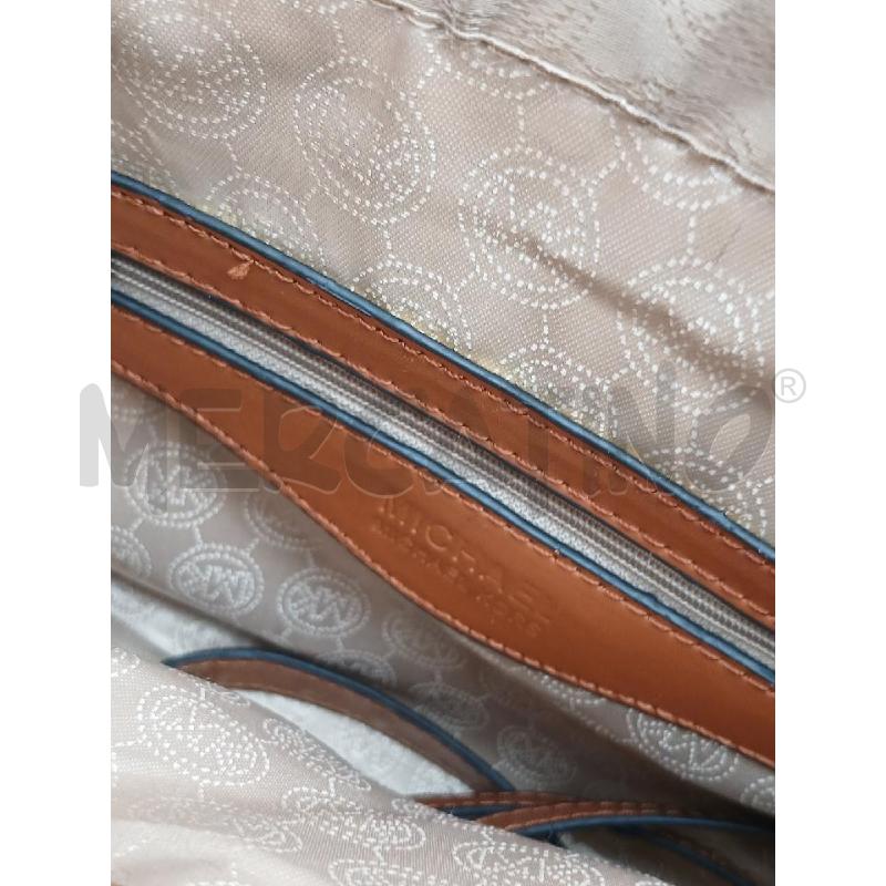 BORSA DONNA MICHAEL KORSD BLU E MARRONE  | Mercatino dell'Usato Roma garbatella 5