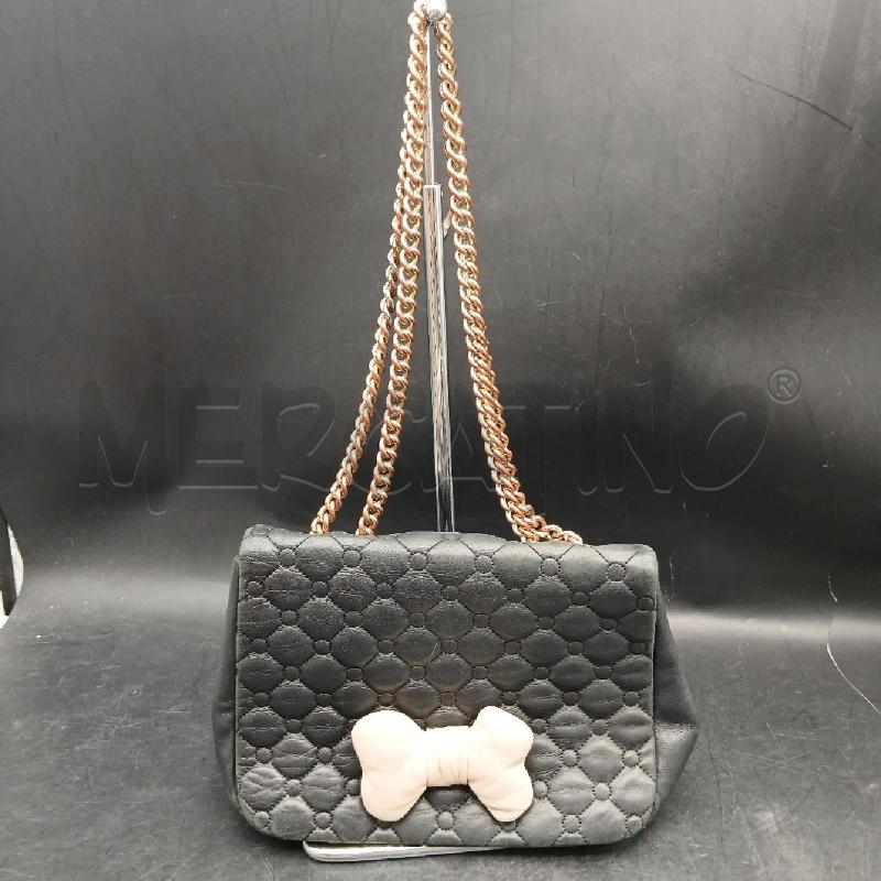 BORSA DONNA MOSCHINO NERO E BEIGE  | Mercatino dell'Usato Roma garbatella 1
