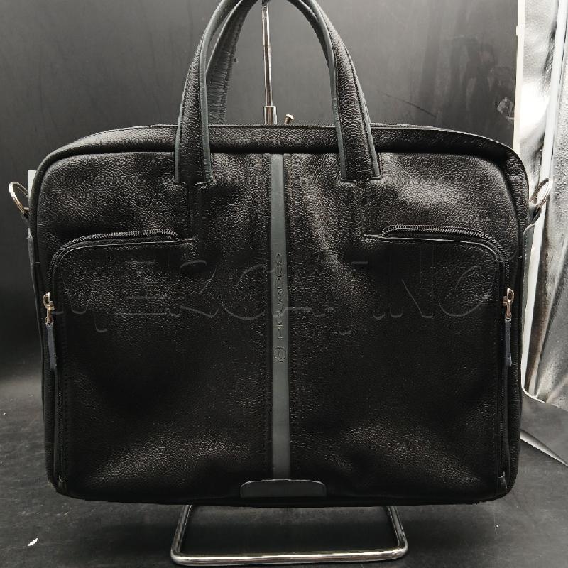 BORSA DONNA PIQUADRO NERO GRIGIO | Mercatino dell'Usato Roma garbatella 1