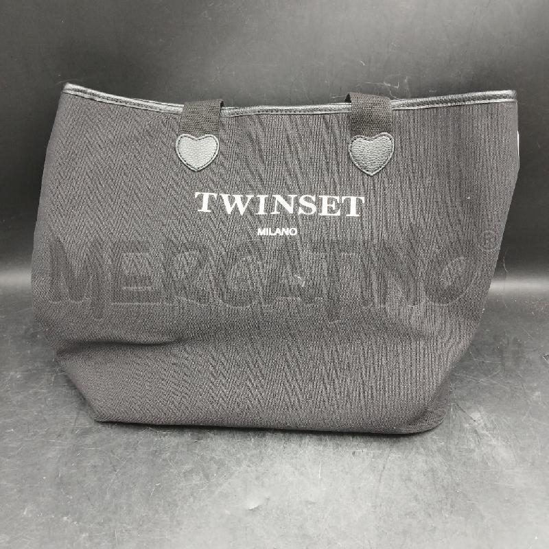 BORSA DONNA TWIN SET NERO SCR BIA | Mercatino dell'Usato Roma garbatella 2