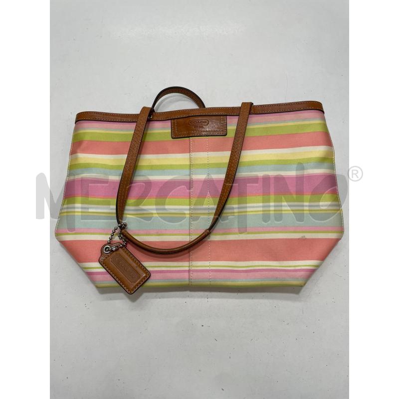 BORSA D COACH BEIGE DET COLOR  | Mercatino dell'Usato Roma garbatella 1