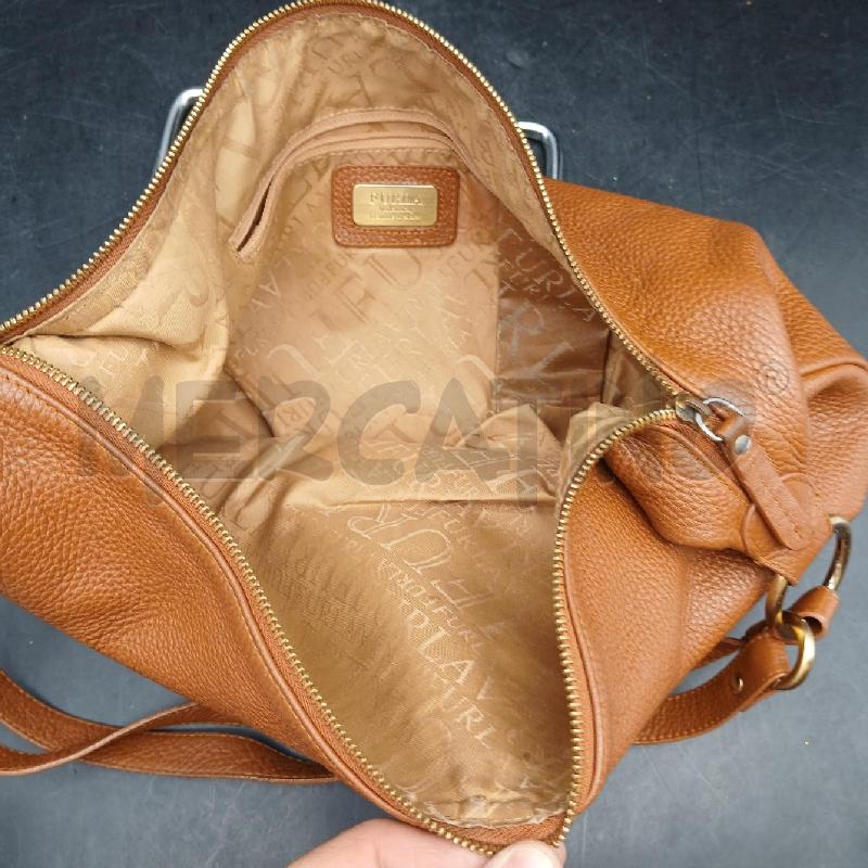 BORSA D FURLA PELLE MARRONE  | Mercatino dell'Usato Roma garbatella 3