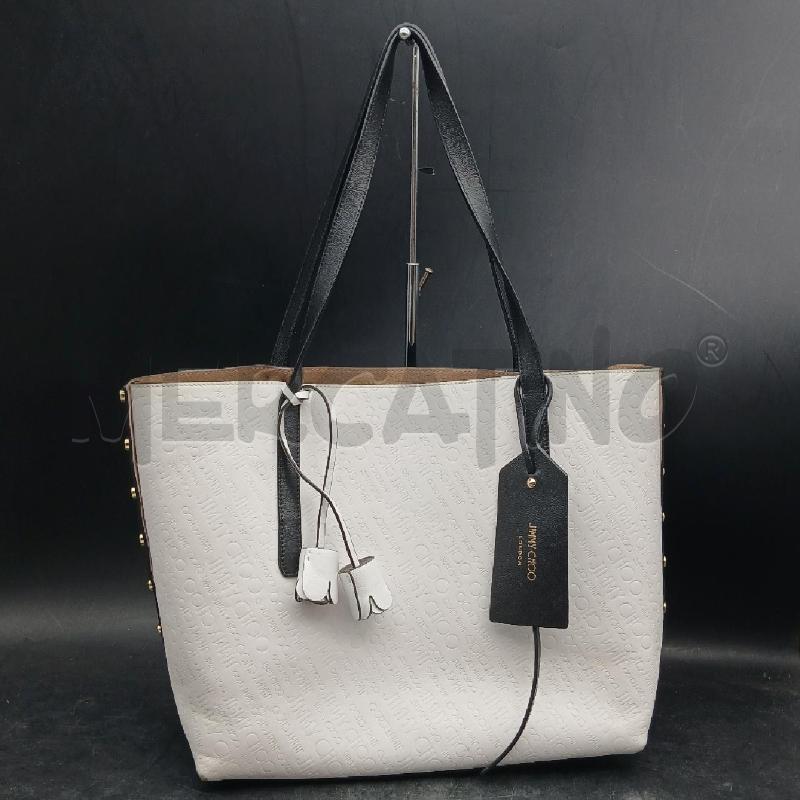 BORSA D KIMMY CHOO TWIST EAST BIANCO  | Mercatino dell'Usato Roma garbatella 1
