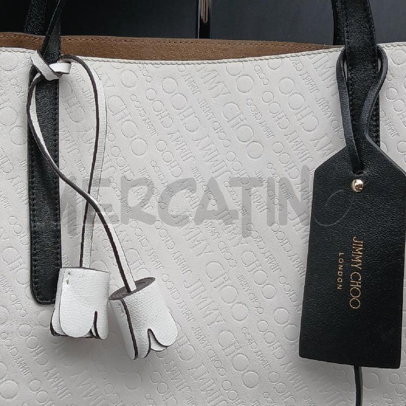 BORSA D KIMMY CHOO TWIST EAST BIANCO  | Mercatino dell'Usato Roma garbatella 2
