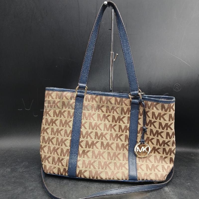 BORSA D MICHAEL KORS MARRONE E BLU  | Mercatino dell'Usato Roma garbatella 1