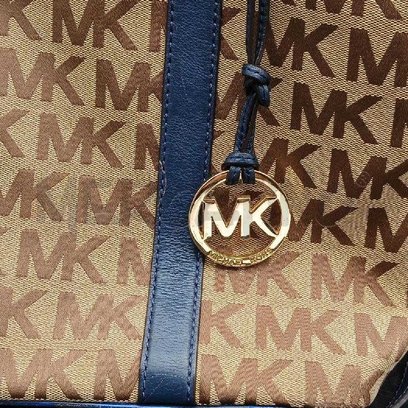 BORSA D MICHAEL KORS MARRONE E BLU  | Mercatino dell'Usato Roma garbatella 2
