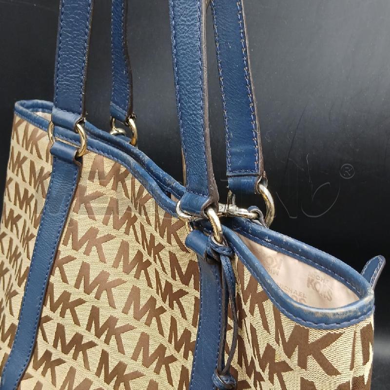 BORSA D MICHAEL KORS MARRONE E BLU  | Mercatino dell'Usato Roma garbatella 3