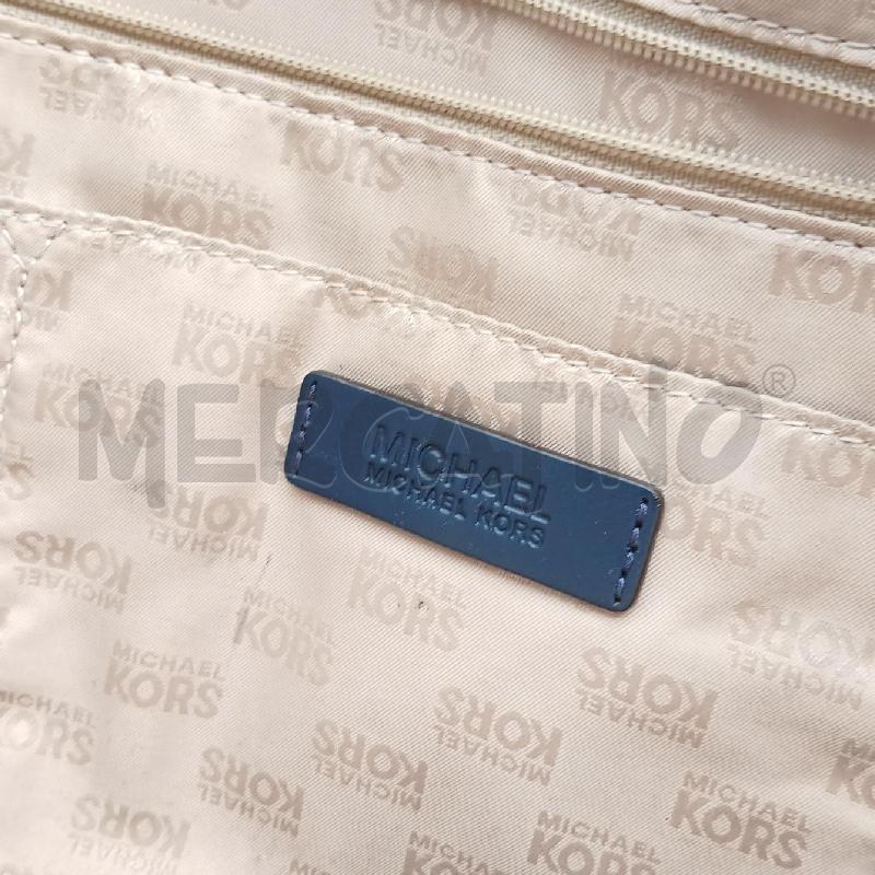 BORSA D MICHAEL KORS MARRONE E BLU  | Mercatino dell'Usato Roma garbatella 4