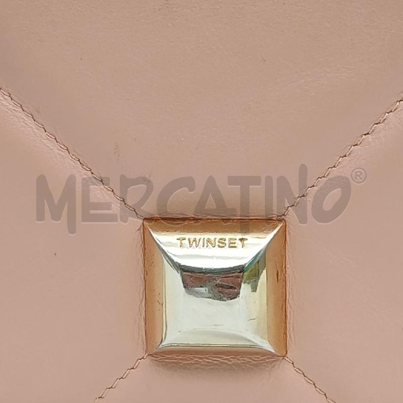 BORSA D TWINSET ROSA TRAPUNTATO  | Mercatino dell'Usato Roma garbatella 2
