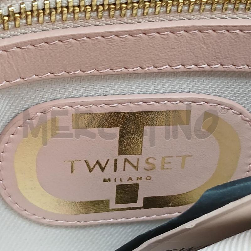 BORSA D TWINSET ROSA TRAPUNTATO  | Mercatino dell'Usato Roma garbatella 5