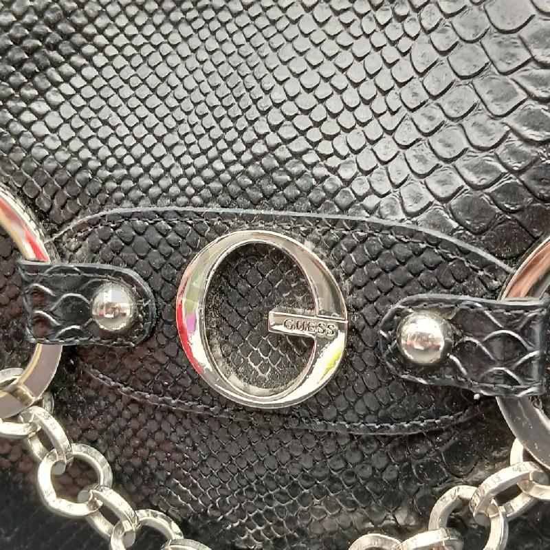 BORSA GUESS NERO PITONATO CATENA | Mercatino dell'Usato Roma garbatella 2